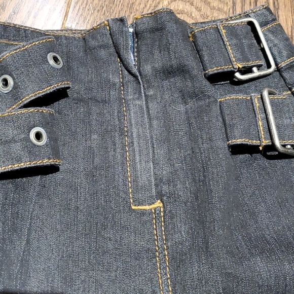 Dark jean mini skirt - Picture 4 of 4